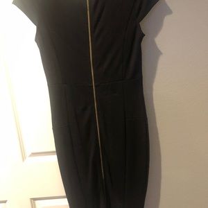 Felicity & Coco ward seamed black dress Lg Petite